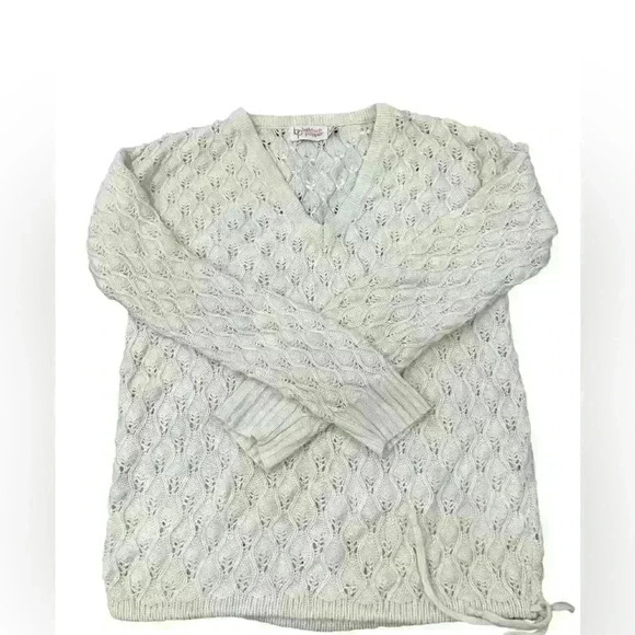 Vintage Beldoch Popper Cream Women’s Knit Sweater Size Small - Picture 5 of 6